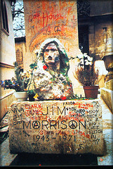Jim Morrison`s grave2002