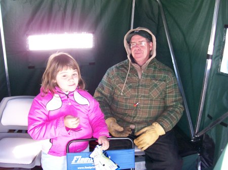 bria and my dad ice fishing 07