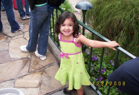 My daughter, Sunny, at Disney