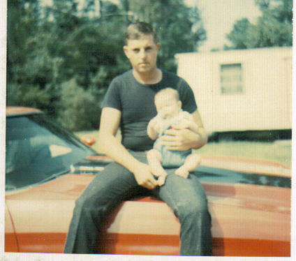 me as a wee lad with my dad in 1976