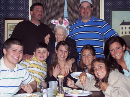 The whole fam at Easter including..