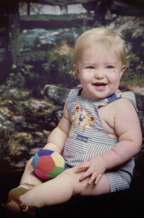 Josh at 1 in 1986