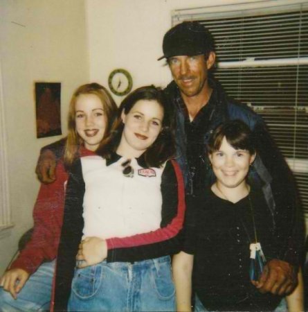 my teenage girls mid 90s with there dad dan curry