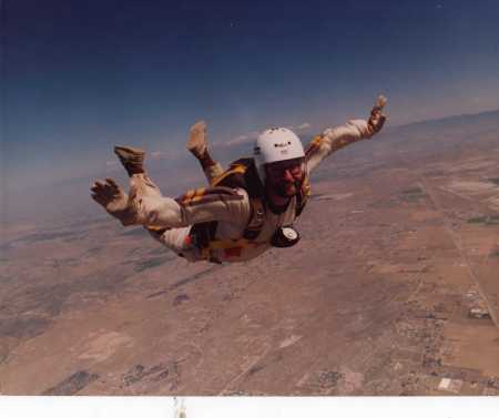Skydiving at 13,000 feet