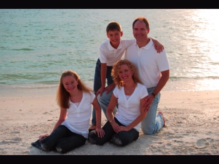 Family on Marco Island beach