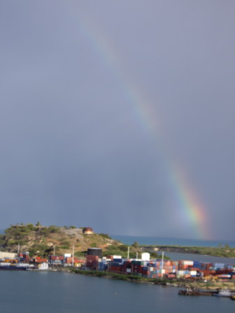 Rainbow somewhere in the Caribbean