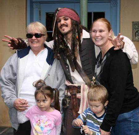 Marci,Keely,Colin &Me with Cap'n Jack