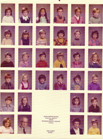 1st grade 1974-1975