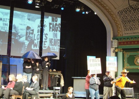 As Rev. Fred Phelps in "The Laramie Project"