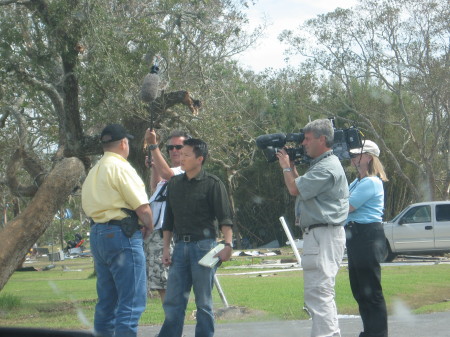 Interview with ABC World News after Ike