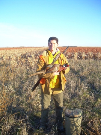 First pheasant of the day