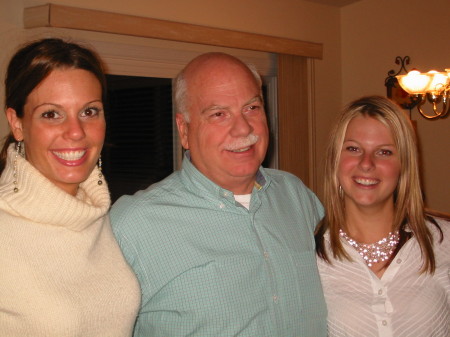 Dad with 2 of my 3 girls.