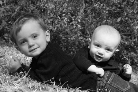 My sweet Jaxon and Maddox