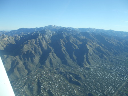 Over Tuscon, AZ