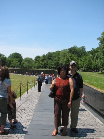 me a Jackie at Vietnam wall