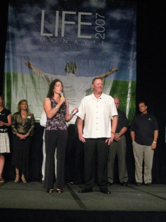 On the MonaVie Stage