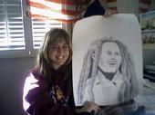 Tyree Honga drew this for me w/ his mouth!