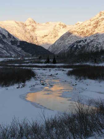 winter light Portage AK