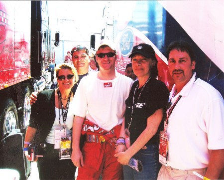 my wife tamara and dale jr. with ed, rose wing