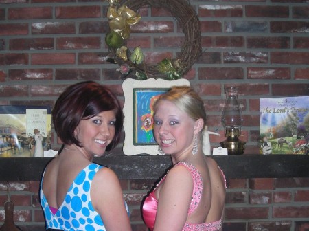 Cortney & Shelby before Shelby's Prom - 2008