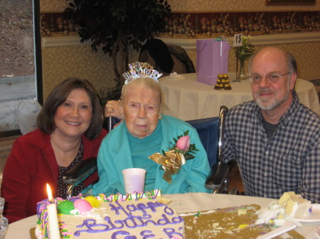 Aunt Gertrude's 108th birthday, Jan1st 2009