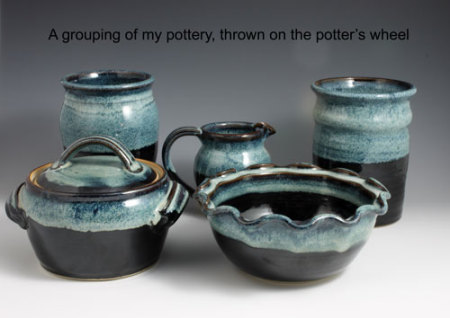 A grouping of my pottery