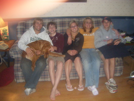 My 5 kids and dog (abby)