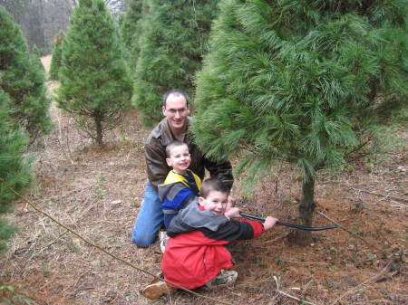 Cutting Down Christmas Tree with Dad 12/08