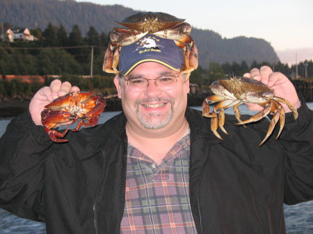 David's turn with the crabs.