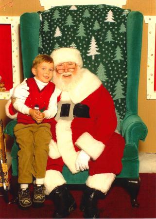 Benjamin and Santa