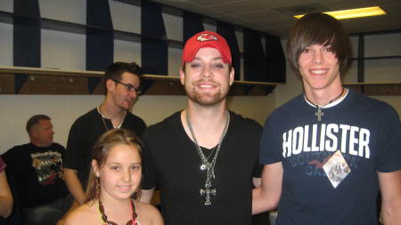 Mollie and Nick with David Cook