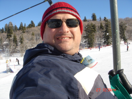 mark on the ski lift