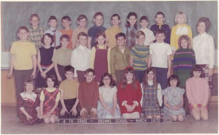 Mrs. Sorenson's 4th Grade Browne School 1970