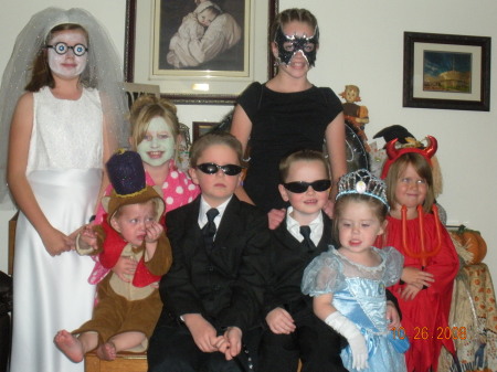 Grandkids on Halloween 2008