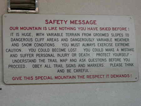Warning! Jackson Hole, Wy