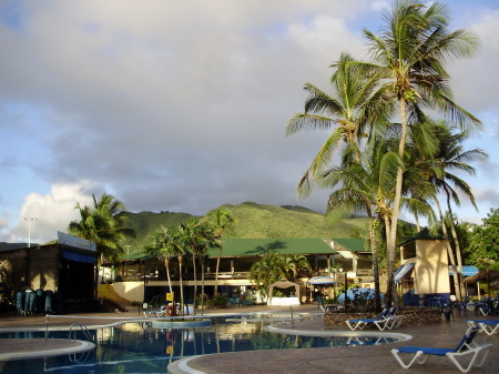 One of seven pools at the Hotel Hesperia