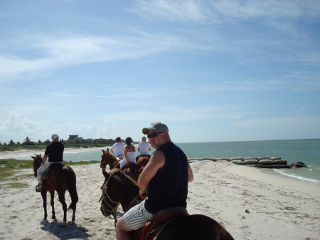 riding a horse in mexico