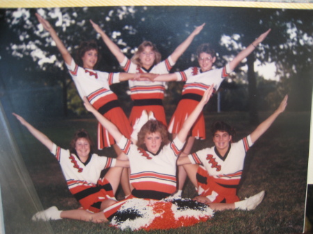 JV Cheerleading Hickman Mills 1985