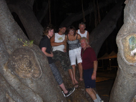 In Banyon Tree w/some ceepy guy far right