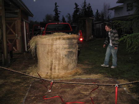 Round Bale Down