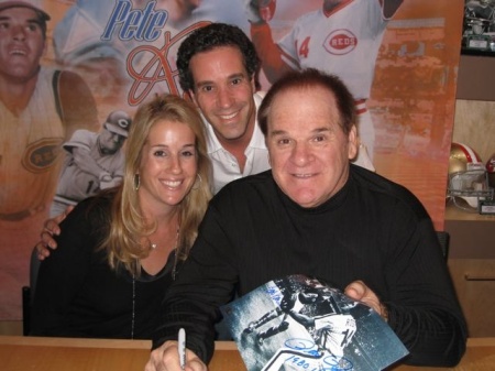 Lisa and Jeff with Pete Rose!
