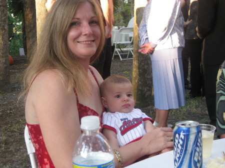 My sister Marie with her grandson