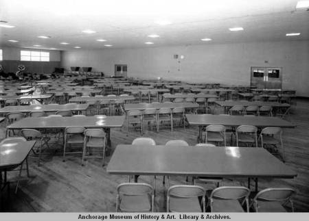 View of table and chairs in West's Cafeteria