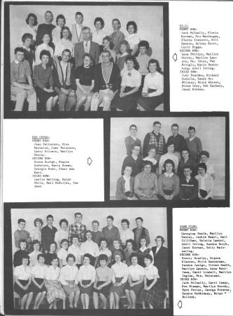 Clubs 1959-60 Hi-Y, Red Cross, Glee Club