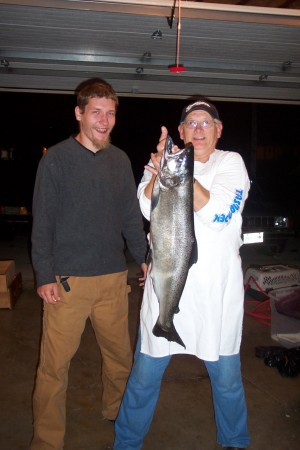 Randy, Tim and a big salmon