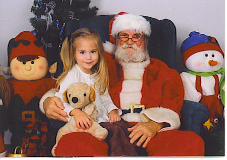 Katelynn & Santa 2008