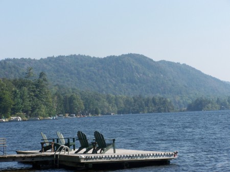 our dock at lake - come visit lets have a brew