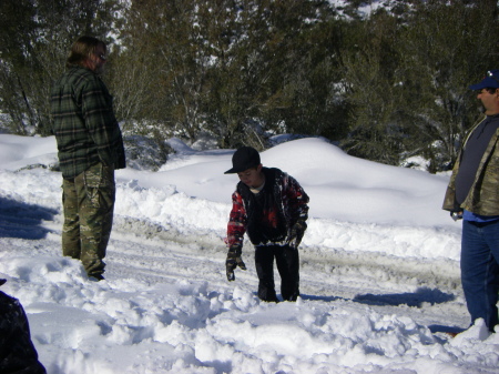 chillin in the snow