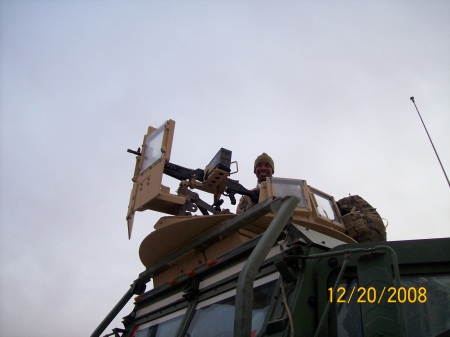 Me as a Gunner while in Al Asad, Iraq