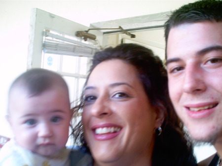 MY GRANBABY ALEXIS, ME AND MY OLDEST SON CARLO
